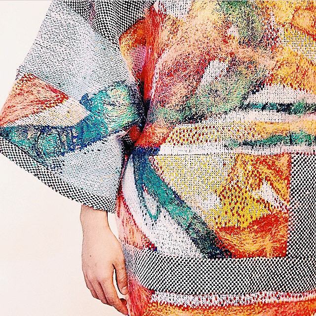 Jacquard textile from the Parsons Design Lab
