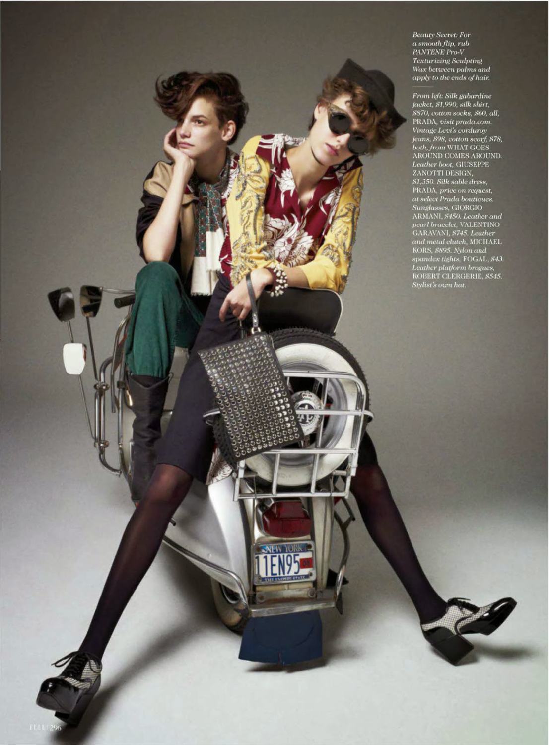 ELLE US editorial spread