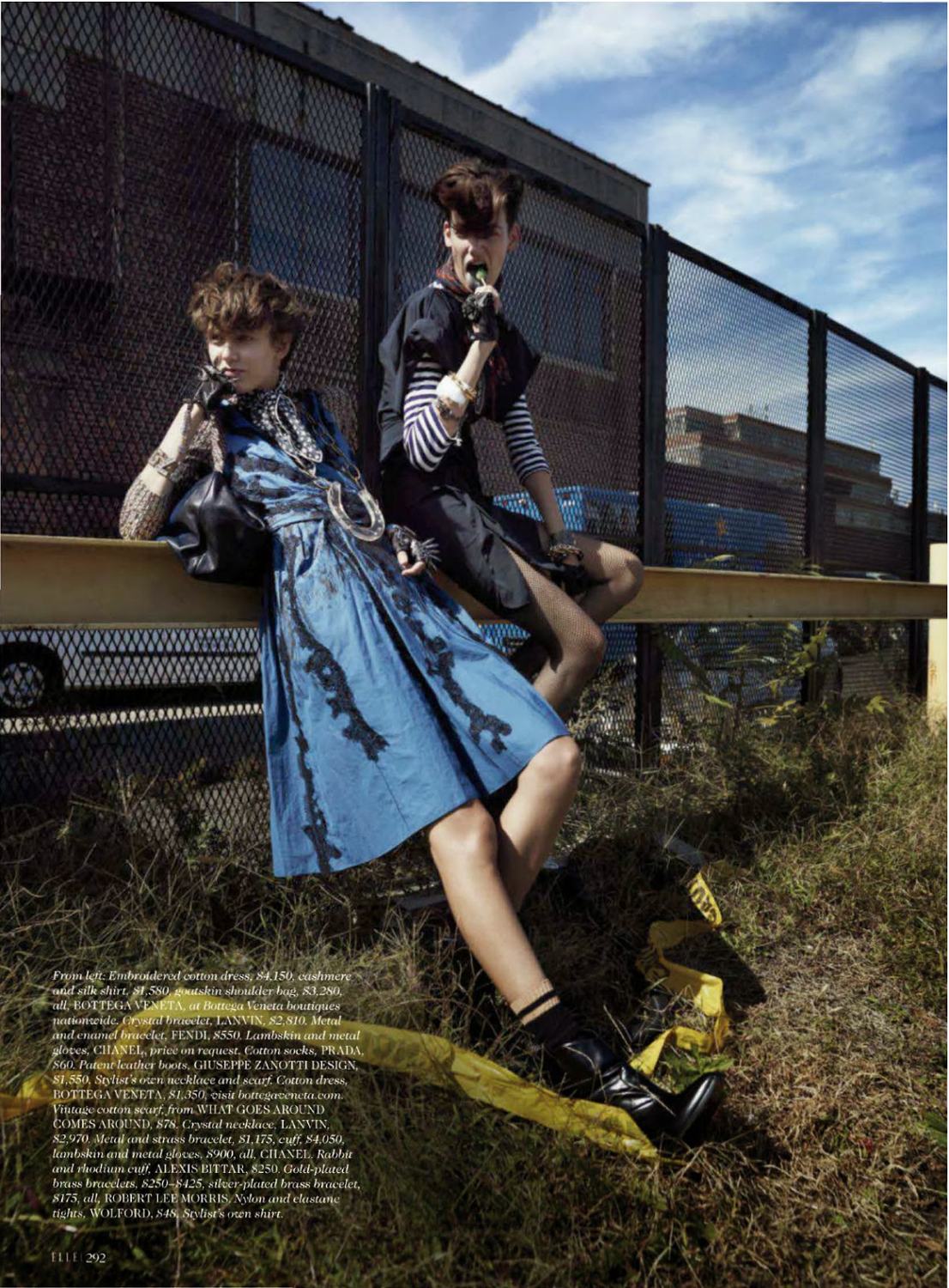 ELLE US editorial spread