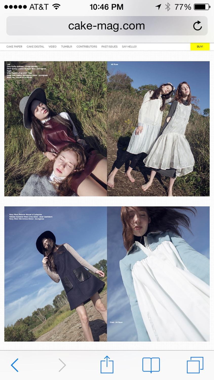 CAKE magazine editorial