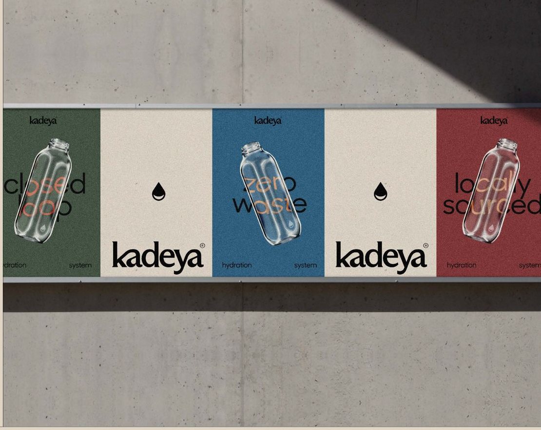 Kadeya out-of-home advertising from the brand book